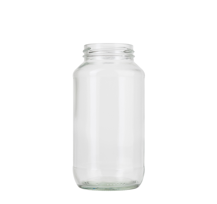 Set of 8, 24 oz Glass Pasta Jars with 63TW Lug Lids