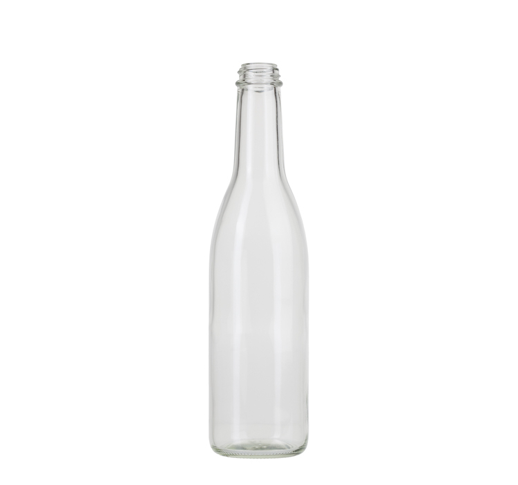 375ml (12.7oz) Flint (Clear) Nordic Spirits Round Glass Bottle - 28-400 Neck