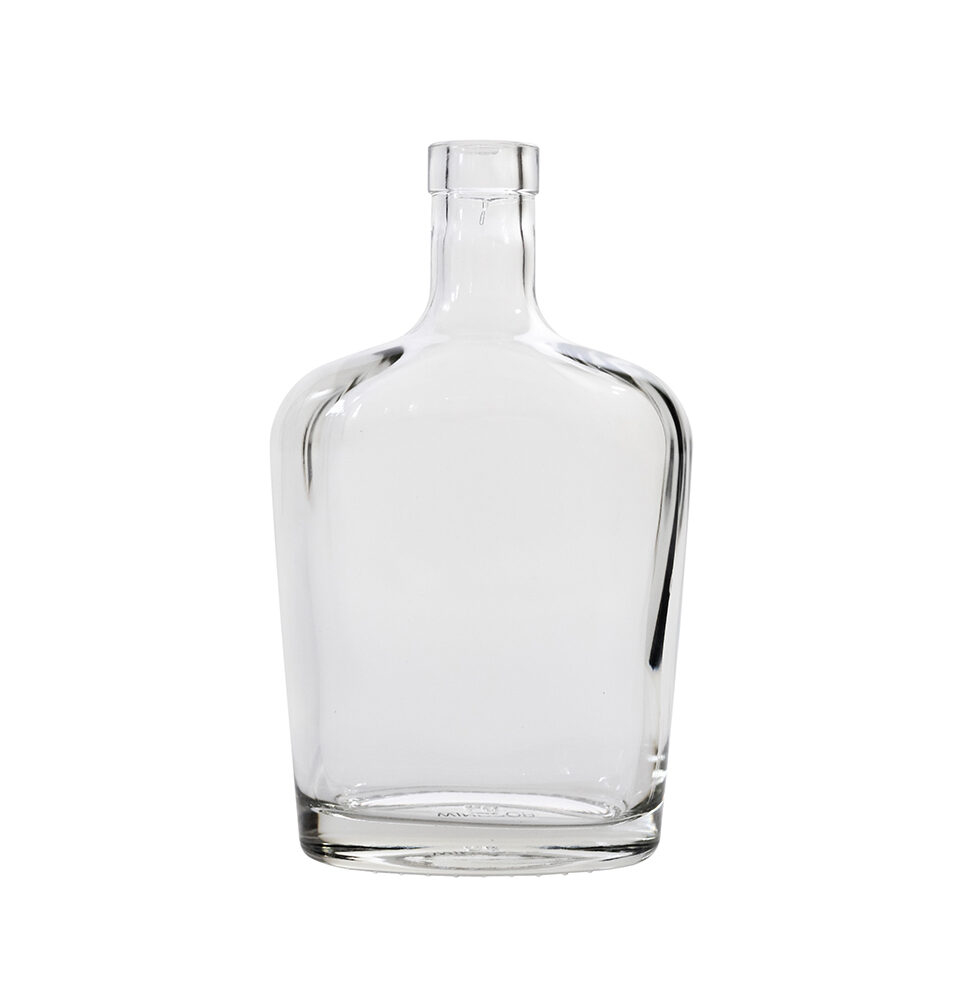 375ml (12.7oz) Flint (Clear) Nordic Spirits Round Glass Bottle - 28-400 Neck