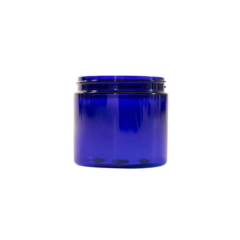 16oz PET Jar 89-400 Cobalt Blue