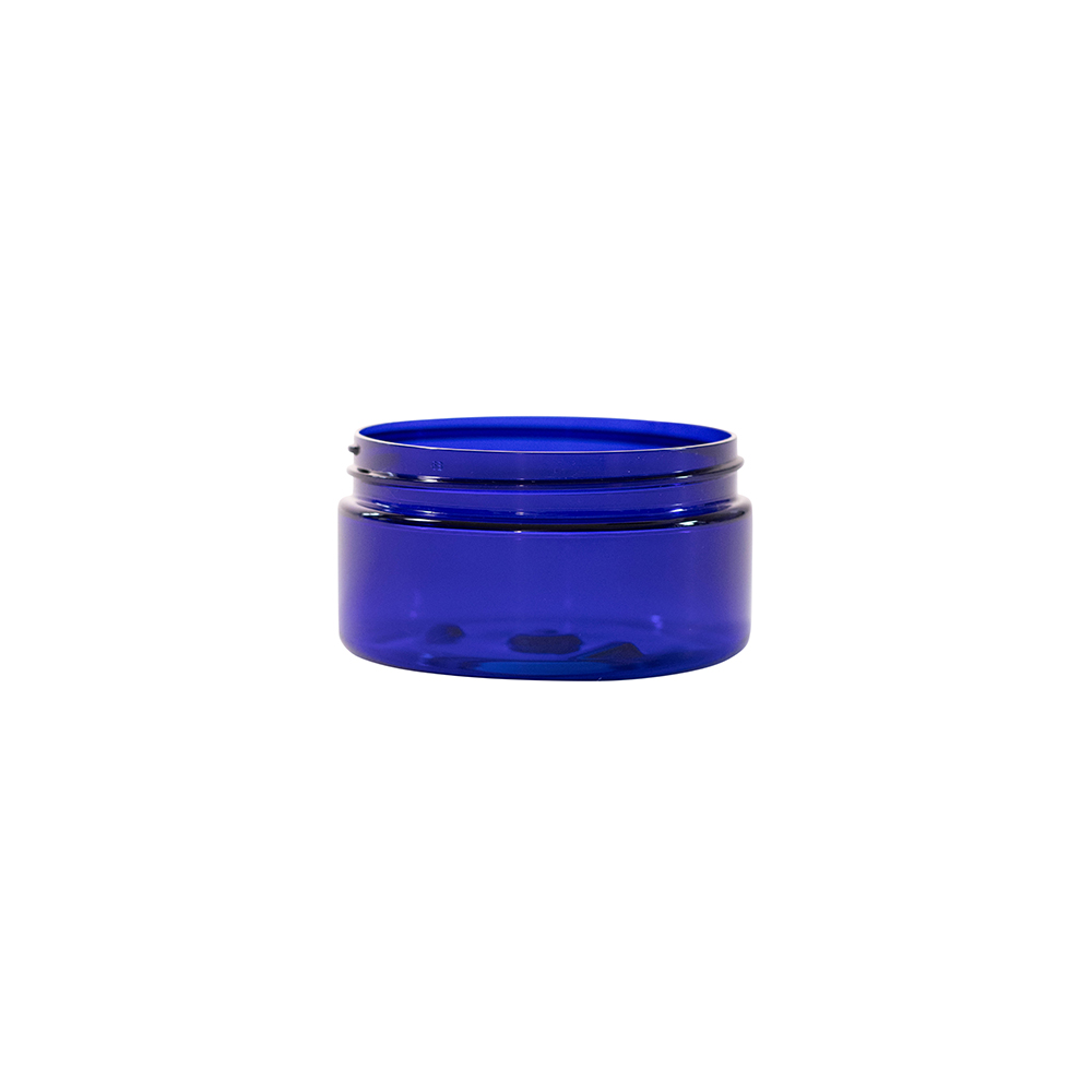 8oz PET Jar 89-400 Cobalt Blue