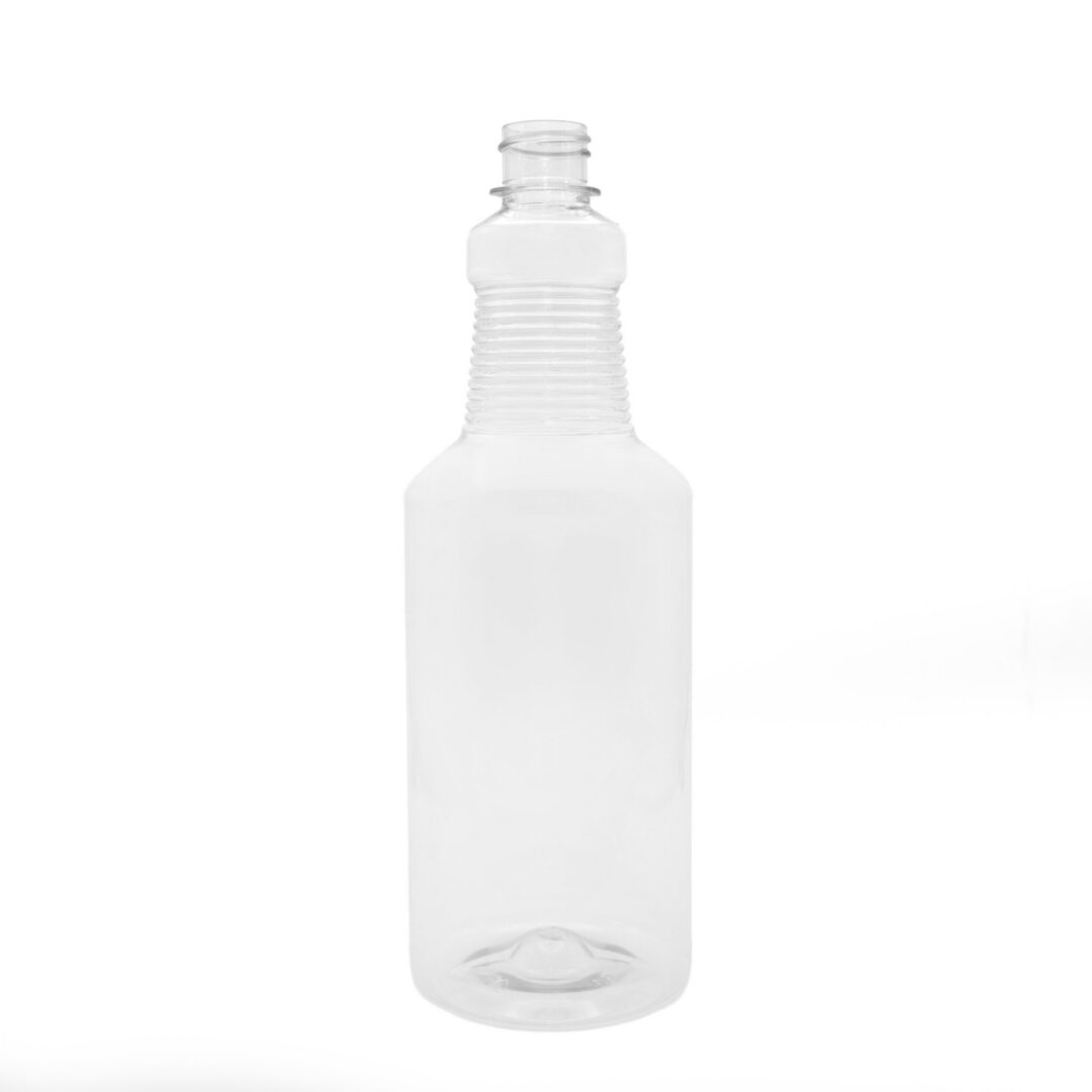 32OZ CLEAR PET RIBBED CARAFE