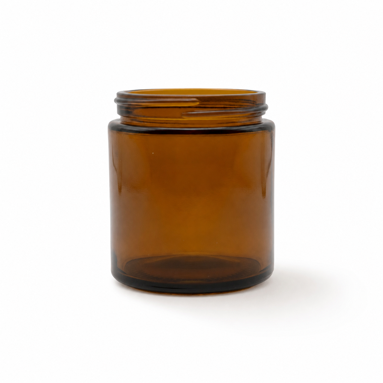 4OZ AMBER STRAIGHT SIDED JAR