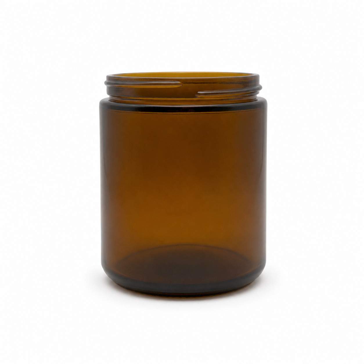 8OZ AMBER STRAIGHT SIDED JAR