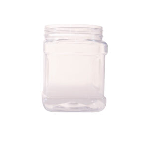 71oz Square PET Round Jar 110-400 Clear