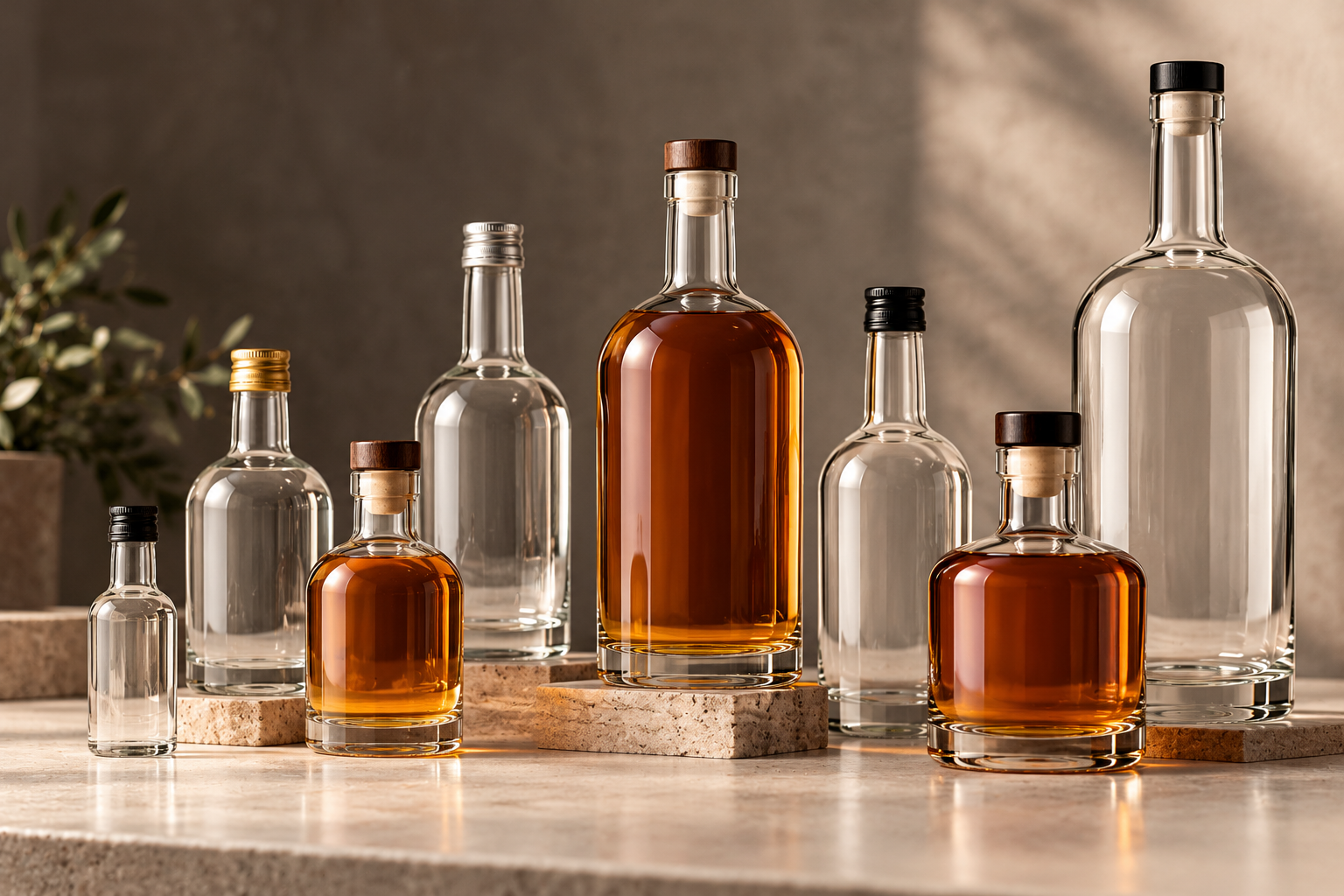 Round Bottles