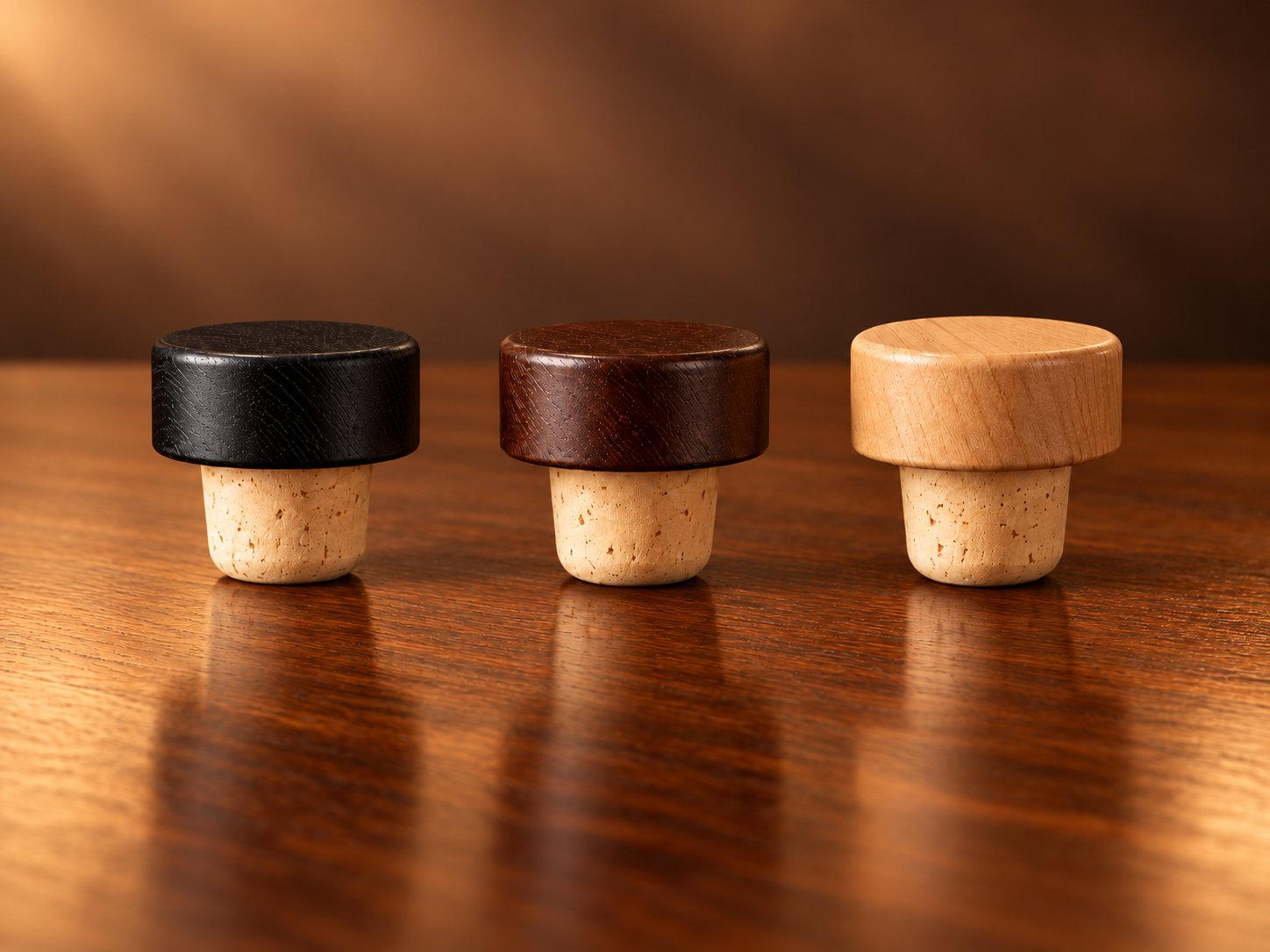 Wood Bar Top Corks